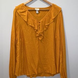 Ava & Viv ruffled blouse
